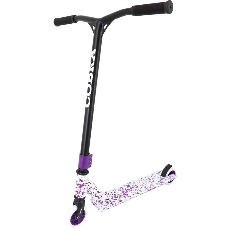 cheap stunt scooter  (splatter purple/white)