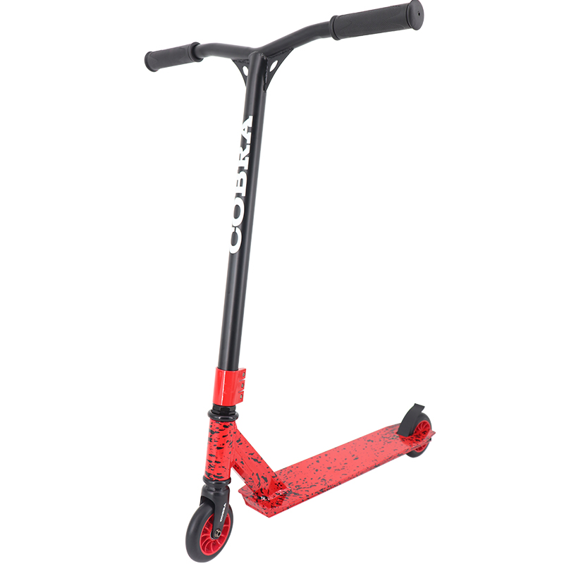 cheap stunt scooter  (splatter  red/black)